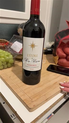 Bordeaux Pomerol Château L'Étoile de Bon Pasteur 2016