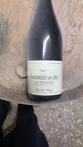 Burgundy Maranges Premier Cru Gérard Boyer Les Clos Roussots 2012