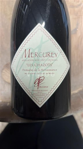 Burgundy Mercurey Domaine La Renaissance Les Chazots 2021