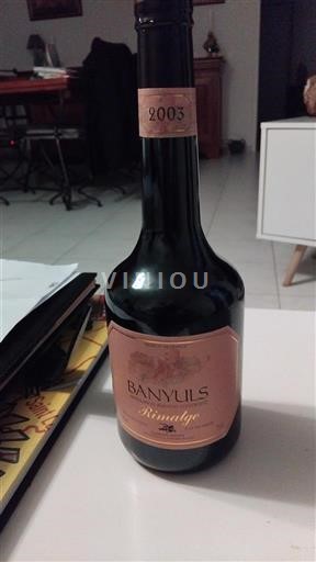 Roussillon Banyuls Cellier des Templiers Rimatge 2003