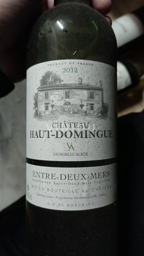 Bordeaux Entre-deux-Mers Château Haut-Domingue 2012