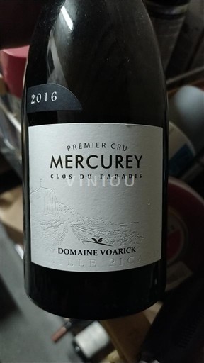 Burgundi Mercurey Premier Cru Domaine Voarick Clos du Paradis 2016