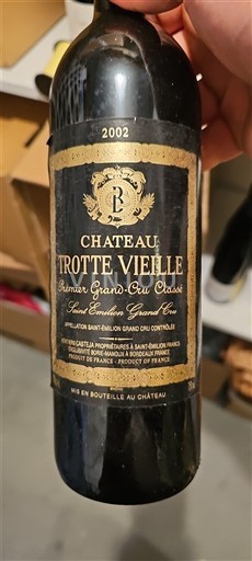 Bordeaux Saint-Émilion Grand Cru Premier Grand Cru Classé Château Trotte Vieille 2002