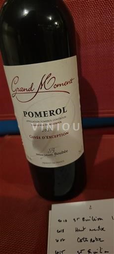 Bordeaux Pomerol Château Jean-Boulbée Grand Moment d'Exception 2021