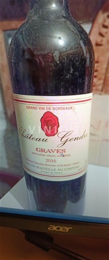 Bordeaux Graves Château Gendre 2016
