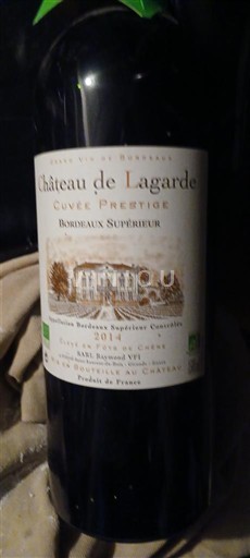 Bordeaux Bordeaux superiore Château La Garde Prestige 2014