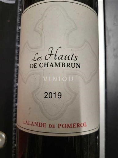 Burdeos Lalande-de-Pomerol Château Chambrun Les Hauts de Chambrun 2019