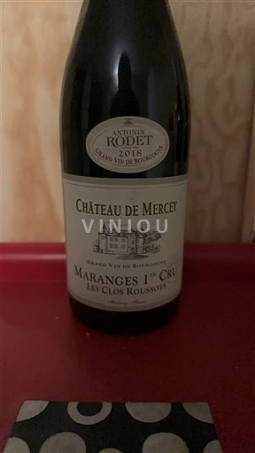 Borgogna Non specificato Premier Cru Château Mercey Les Clos Roussots 2018