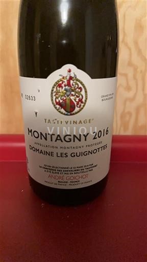 Borgonha Montagny Domaine Les Guignottes 2016