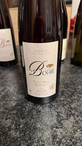 Alsacia Domaine Bohr Pinot Noir Barriques Sin añada