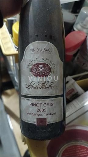 Alsace Vendanges Tardives Louis Hauller Pinot Gris Vendanges Tardives 2009