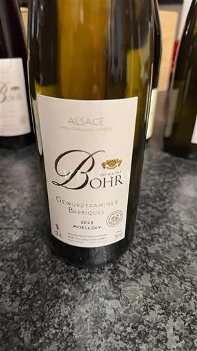 Alsacia Domaine Bohr Gewurztraminer Barriques 2015