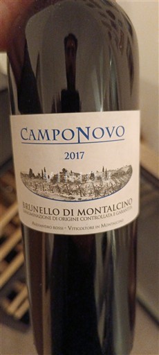 Toscana Brunello di Montalcino. CampoNovo 2017