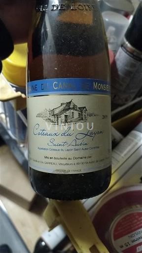 Dolina Loare Coteaux-du-Layon Domaine Canal de Monsieur 2019