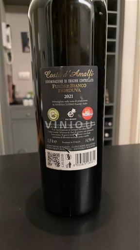 Campania No especificado Costa d'Amalfi Furore Bianco Fiorduva 2021