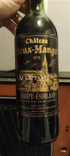 Bordeaux Saint-Émilion Château Vieux-Mangot 1978
