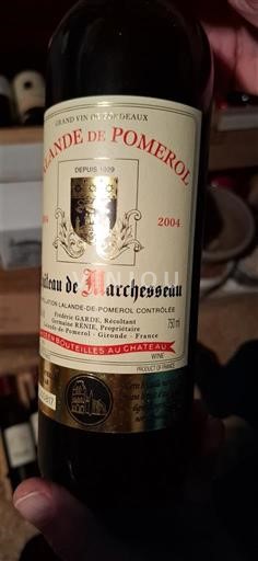 Burdeos Lalande-de-Pomerol Château Marchesseau 2004