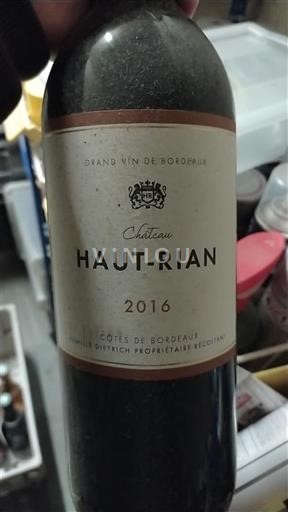 Bordeaux Côtes de Bordeaux Château Haut-Rian 2016