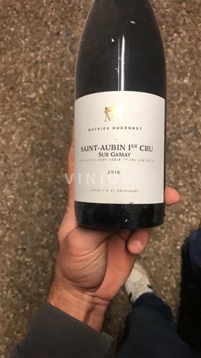 Burgundija Saint-Aubin Premier Cru Matthieu Hurébonnot Sur Gamay 2016
