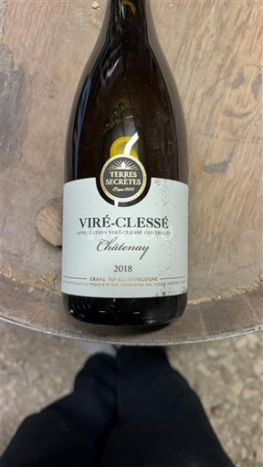 Burgundy Viré-clessé Terres Secrètes Châtenay 2018