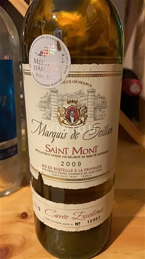 Tây Nam Saint-Mont Marquis de Seillan Excellence 2009