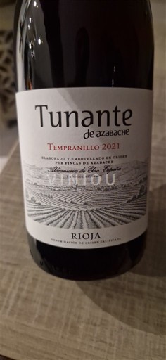 Rioja Azabache Tunante de Azabache Tempranillo 2021