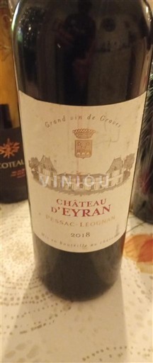 Bordeaux Pessac-Léognan Château Eyran 2018