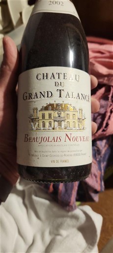Beaujolais Beaujolais Nouveau Château Grand Talancé 2002