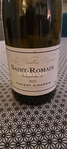 Burgund Saint-Romain Vincent Girardin Les Vieilles Vignes 2021