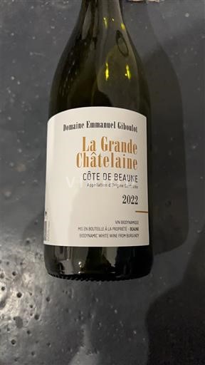 Burgundsko Côte-de-Beaune Domaine Emmanuel Giboulot La Grande Châtelaine 2022