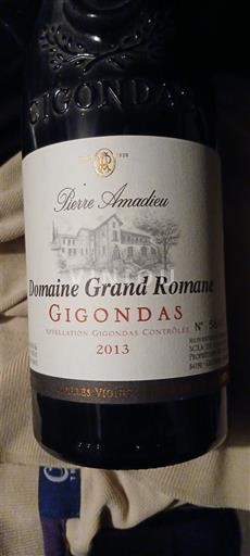 Rhône-dalen Gigondas Pierre Amadieu Domaine Grand Romane 2013