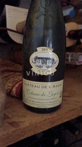 Dolina Loare Coteaux-du-Layon Château L'Assay 2016