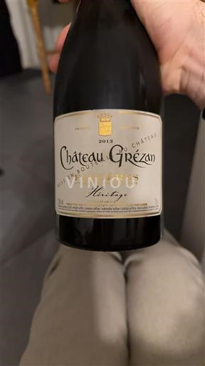 Languedoc Faugères Château Grézan Héritage 2013