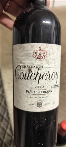 Bordeaux Pessac-Léognan Château Couhceroy 2013