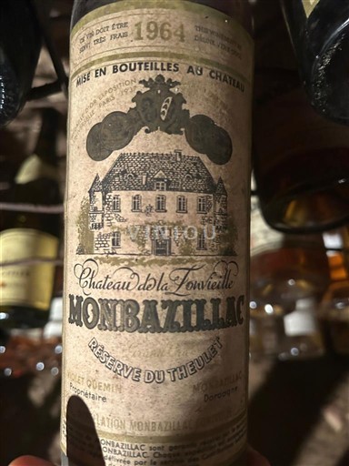 South West Monbazillac Château La Fonvieille Réserve du Theulet 1964