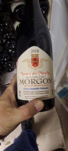 Beaujolais Morgon Domaine S Marcellins Assemblée Nationale 2018