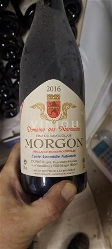 Beaujolais Morgon Domaine S Marcellins Assemblée Nationale 2016