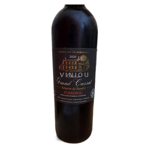 Bordeaux Pomerol Château Grand Cassat Réserve de Famille 2020
