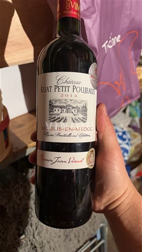 Bordeaux Moulis-en-Médoc Château Ruat Petit Poujeaux Réserve Jean Vessaut 2014