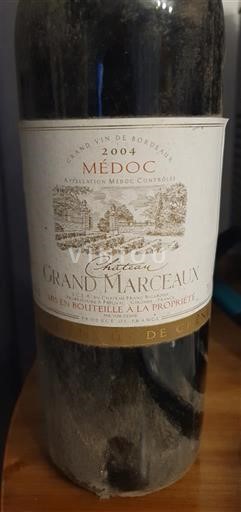 Bordeaux Médoc Château Grand Marceaux 2004