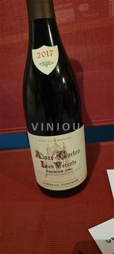 Borgonha Aloxe-Corton Premier Cru Dubreuil-Fontaine Les Vercots 2017