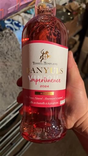 Roussillon Banyuls Terres des Templiers Impertinence 2024