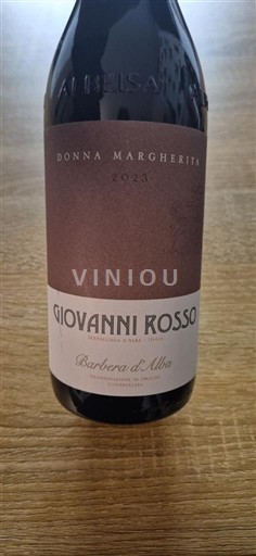 Piedmont Wines Barbera d'Alba Giovanni Rosso Donna Margherita 2023