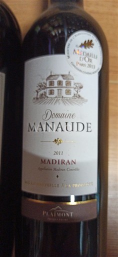 Sydväst Madiran Domaine Manaude 2011