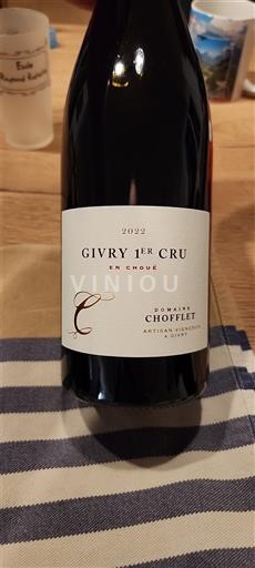 Burgundi Givry Premier Cru Domaine Chofflet En Choué 2022