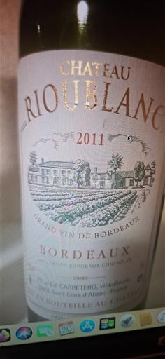Bordeaux Château Rioublanc 2011