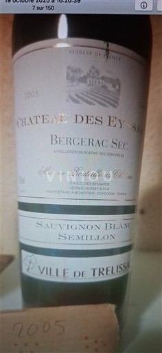 Sud-Ouest Bergerac Domaine S Eyssards 2005