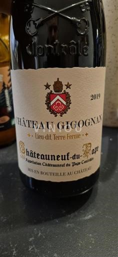 Vallée du Rhône Châteauneuf-du-pape Château Gigognan Lieu-dit Terre Ferme 2019