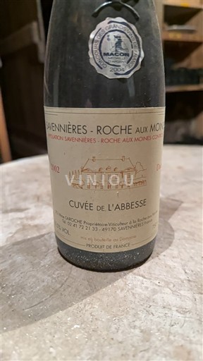 Údolí Loiry Savennières-roche-aux-moines Domaine Laroche de l'Abbesse 2002