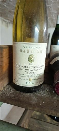 Pfalz Weingut Darting Dürkheimer Nonnengarten Chardonnay Kabinett Trocken 2002